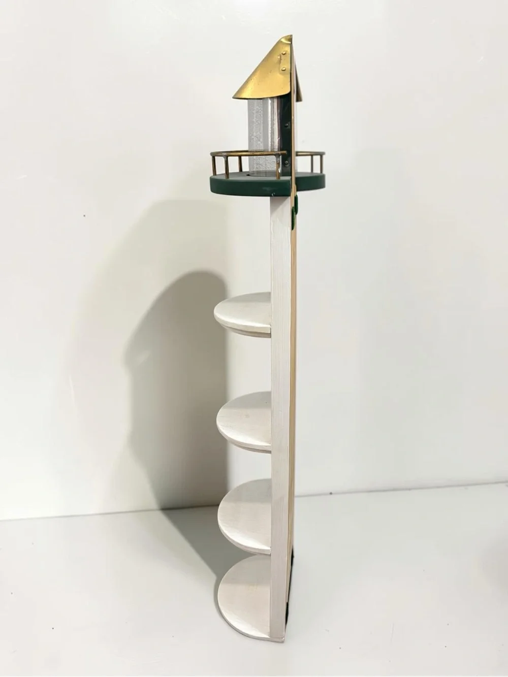 Vintage Wooden 26” Lighthouse Trinket Display Freestanding Or Wall Hanging Shelf